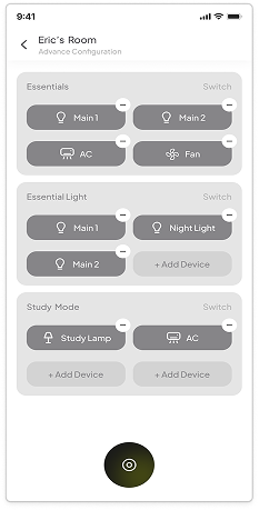 The earlier setup: fixed slots for each switch